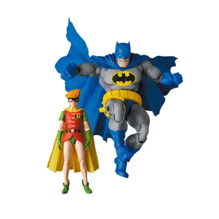 Figurine de acțiune The Dark Knight Returns MAF EX Batman versiunea albastră și Robin 11-16 cm termékfotója