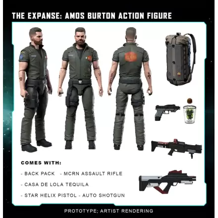 The Expanse Figurina de acțiune Amos Burton 20 cm poza produsului