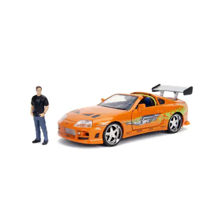 The Fast and Furious Model Diecast Hollywood Rides 1/24 1995 Toyota Supra cu figurina Brian O'Connor poza produsului