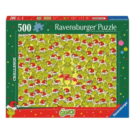 The Grinch Jigsaw Puzzle Challenge Merry Grinchmas (500 piese) poza produsului