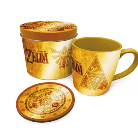 The Legend of Zelda Golden Triforce Cană și Set Suport de Pahar termékfotója