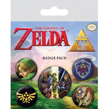 Set 5 insigne The Legend of Zelda Link poza produsului