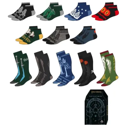 The Lord of The Rings Hobbit adult 12 perechi șosete set poza produsului