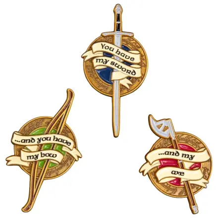 The Lord of the Rings Trilogy set de pinuri Weapons of the Fellowship poza produsului