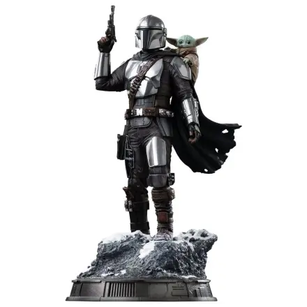 The Mandalorian si Grogu Statuie la Scara de Arta 1/10 The Mandalorian si Grogu 25 cm poza produsului