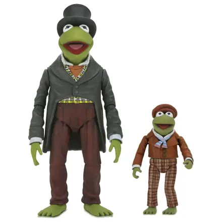 The Muppet Christmas Carol Figurine Ultimate Action Pack de 2 Kermit ca Bob Cratchit si Robin ca Tiny Tim 18 cm poza produsului