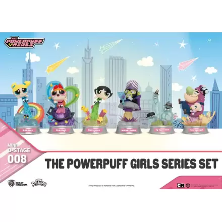 The Powerpuff Girls Mini Diorama Statui Etapă Set Seria The Powerpuff Girls 12 cm poza produsului