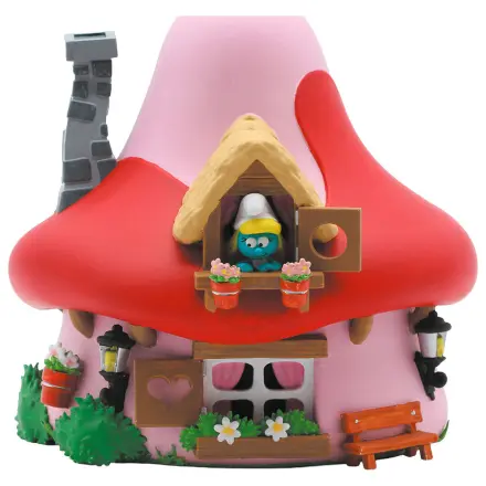 The Smurfs - Smurfette Mushroom House pusculita figura 15cm poza produsului