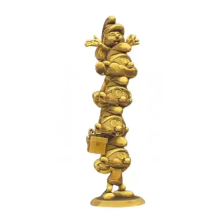 Statuie din rășină Ștrumpfi Columna Ștrumpfi Aur Ediție Limitată 50 cm termékfotója