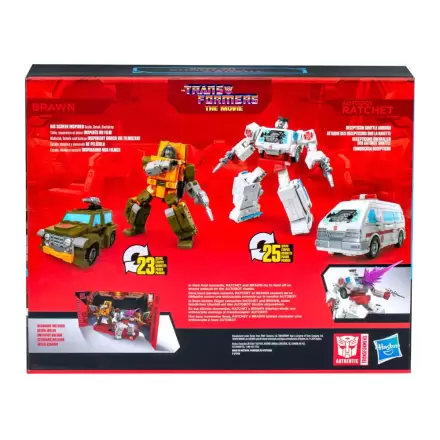 The Transformers: The Movie Studio Series Figurina de acțiune Clasa Deluxe 2-Pack Brawn & Autobot Ratchet 11 cm termékfotója