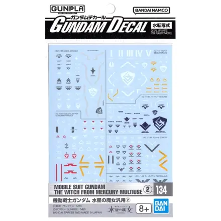 The Witch from Mercury Gundam Decal 134 Model Kit poza produsului