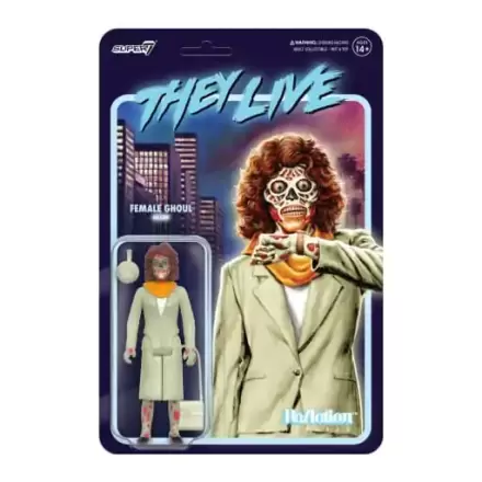 Figurină de Acțiune ReAction They Live Valul 02 Fantomă Feminină (Strălucitoare) 10 cm termékfotója