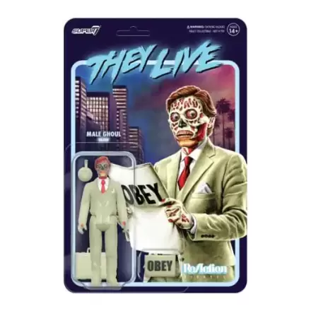 Figurină de acțiune ReAction Wave 02 Ghoul Masculin (Strălucitor) 10 cm termékfotója