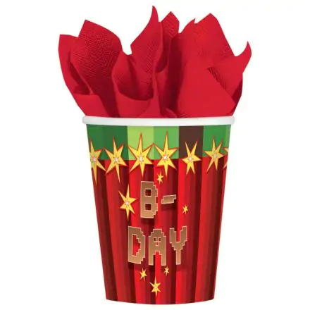 TNT Party pahar de hartie pachet de 8 bucati 250 ml poza produsului