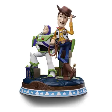 Toy Story Statuie Artă Scară Deluxe 1/10 Buzz & Woody 38 cm termékfotója