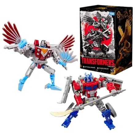 Figurina Transformers Optimus Prime & Starscream Timeline 12,5cm poza produsului