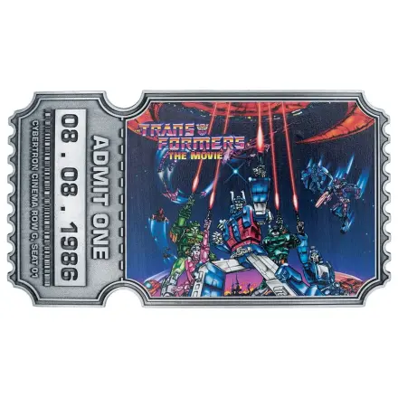 Transformers Replica The Movie 40th Anniversary bilet de film editie limitata 9 x 16 cm poza produsului