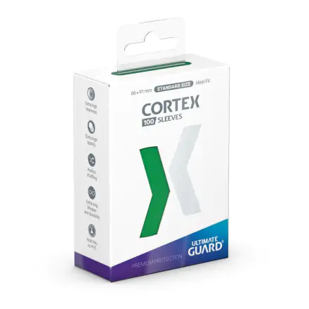 Ultimate Guard Cortex Mâneci Dimensiune Standard Verde (100 bucăți) termékfotója