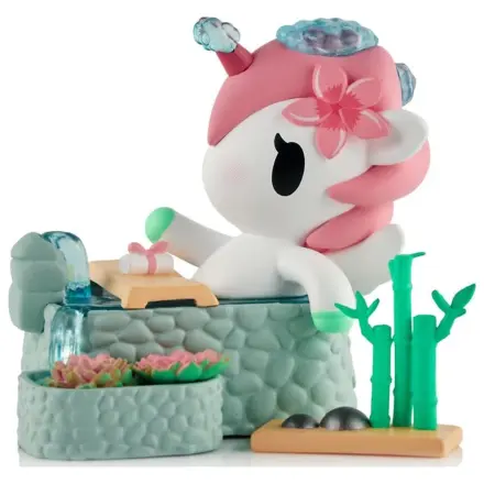 Unicorno Window Box Figurină Spa Day Hot Springs Oasis 7 cm poza produsului