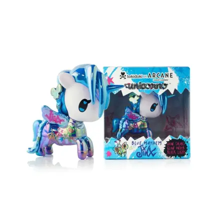 Unicorno x Arcane Figurină în cutie cu fereastră Blue Mayhem (Special Edition) 7 cm poza produsului
