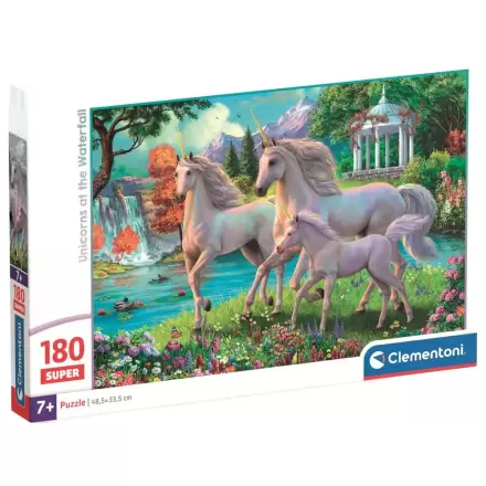 Unicorns at the Waterfall super puzzle 180 piese poza produsului
