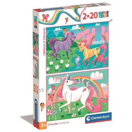 Unicorn Believe 2x20 piese puzzle poza produsului