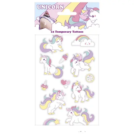 Unicorn Pastel Tattoo set de 12 bucati poza produsului