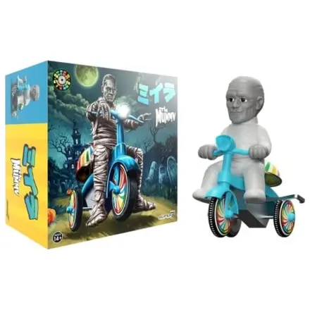 Universal Monsters Super Cycles Vehicle The Mummy (Gri deschis cu Triciclu Albastru) poza produsului
