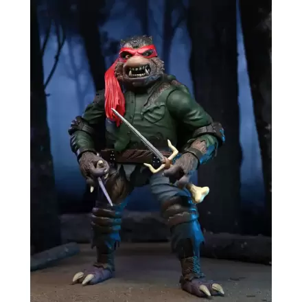 Figurină de acțiune Universal Monsters x Teenage Mutant Ninja Turtles Ultimate Raphael ca The Wolfman 18 cm termékfotója