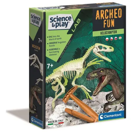 Light-Up Velociraptor Archeo Fun Archaeology Set poza produsului