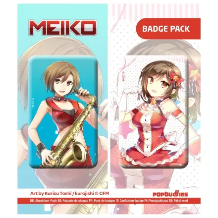 Vocaloid Button 2-pack Meiko (Art by Kurisu Toshi / kurojishi) poza produsului