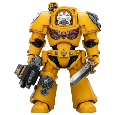 Warhammer 40,000 Figurina de actiune Imperial Fists Terminator 1 with Power Sword and Storm Bolter 14 cm poza produsului