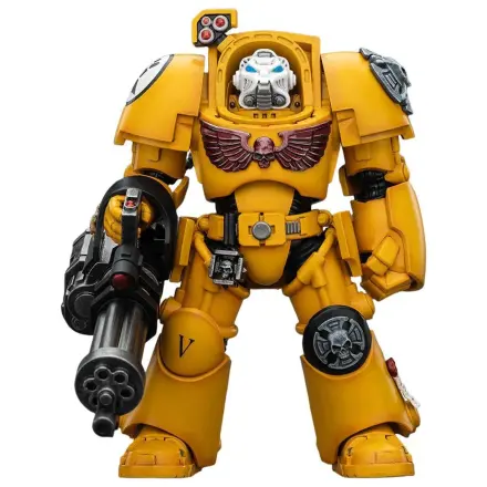 Warhammer 40,000 Action Figure Imperial Fists Terminator 3 cu Power Fist si Assault Cannon 14 cm poza produsului