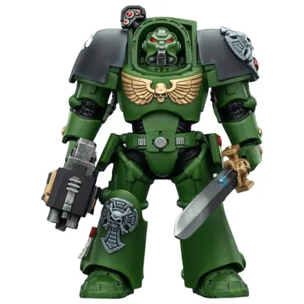 Warhammer 40,000 Figurina de actiune Salamanders Terminator 1 cu Sabie Energetica si Storm Bolter 14 cm poza produsului