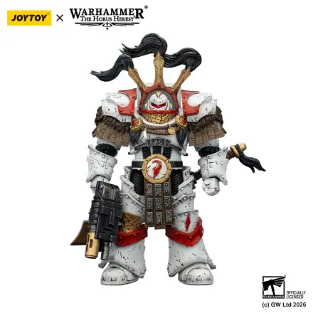 Warhammer 40,000 Figurina de actiune White Scars Legion Praetor in Cataphractii Terminator Armour with Cyber Hawk Chogorian sword and combi-melta 14 cm poza produsului