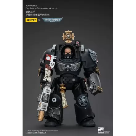 Figurină de acțiune Warhammer 40k 1/18 Iron Hands Captain în armură Terminator 14 cm termékfotója