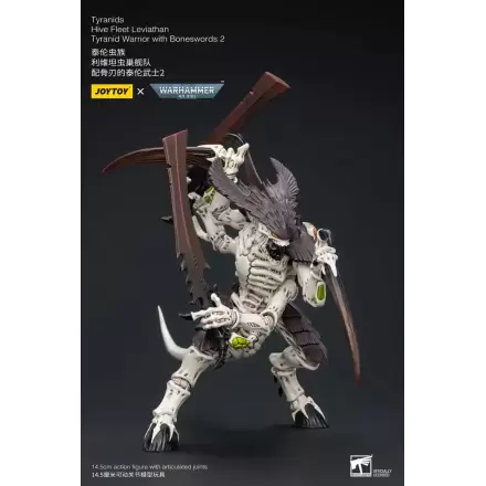 Figurină de acțiune Warhammer 40k 1/18 Tyranids Hive Fleet Leviathan Tyranid Warrior cu săbii osoase 2 15 cm termékfotója