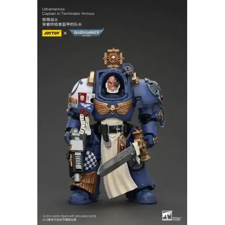 Figurină de acțiune Warhammer 40k 1/18 Ultramarines Captain în armură Terminator 14 cm termékfotója