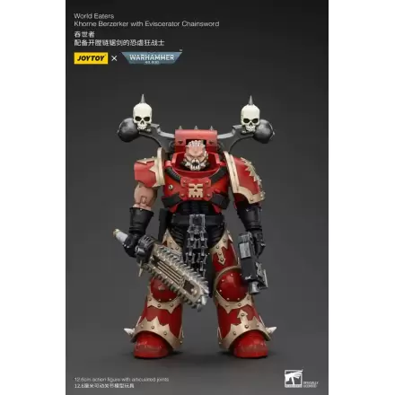 Figurină de acțiune Warhammer 40k 1/18 World Eaters Khorne Berzerker cu Eviscerator Chainsword 13 cm termékfotója