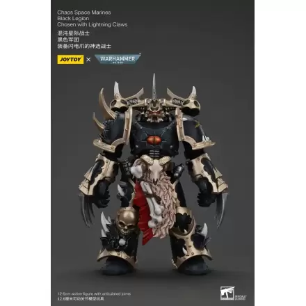 Figurină de Acțiune Warhammer 40k Chaos Space Marines Black Legion Chosen cu Lightning Claws 20 cm termékfotója