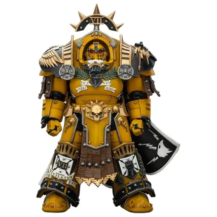 Warhammer Imperial Fists Action Figure Legion Praetor in Tartaros Terminator Armour with Power Sword and Vigil Storm Shield 14 cm poza produsului