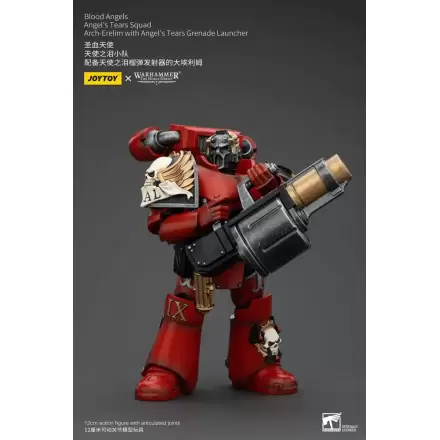 Figurină de acțiune Warhammer The Horus Heresy 1/18 Blood Angels Angel's Tears Squad Arch-Erelim cu lansator de grenade Angel's Tears 12 cm termékfotója