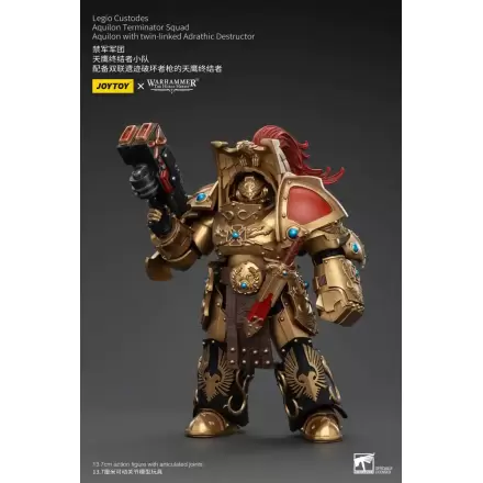 Warhammer The Horus Heresy Figurina de acțiune 1/18 Legio Custodes Aquilon Terminator Squad Aquilon cu Distrugător Adrathic cuplat dublu 14 cm termékfotója