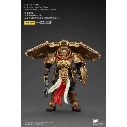 Warhammer The Horus Heresy Figurina de acțiune 1/18 Legio Custodes Custodian Venatari Squad Venatari cu Kenetic Destroyer 1 13 cm termékfotója