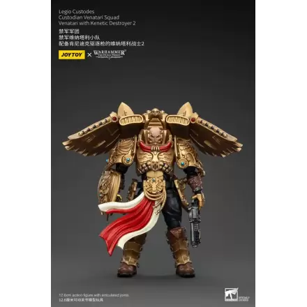 Figurină de acțiune Warhammer The Horus Heresy 1/18 Legio Custodes Custodian Venatari Squad Venatari cu Distrugător Kinetic 2 13 cm termékfotója