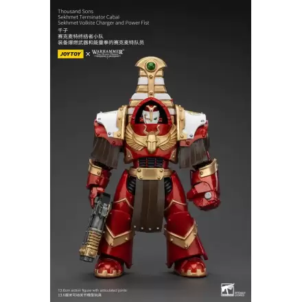 Warhammer The Horus Heresy Figurina de acțiune 1/18 Thousand Sons Sekhmet Terminator Cabal Sekhmet Volkite Charger și Pumnul Energetic 14 cm termékfotója