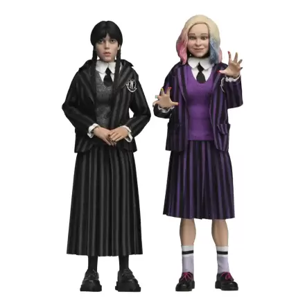 Wednesday Action Figures Set 2 Pack Wednesday Addams (Nevermore Uniform) și Enid 20 cm poza produsului