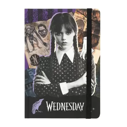 Wednesday Addams caiet premium A5 termékfotója