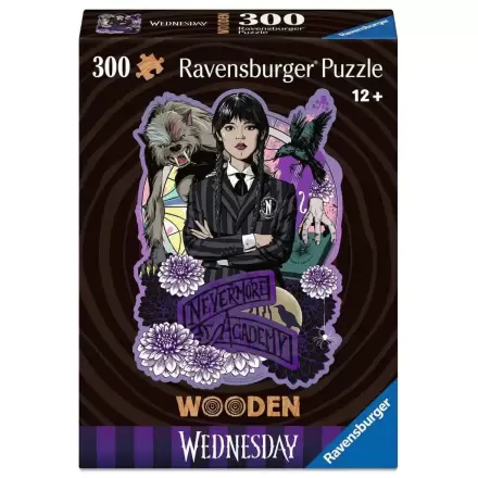 Wednesday WOODEN Puzzle Jigsaw Wednesday Addams (300 piese) poza produsului
