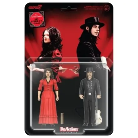 White Stripes ReAction Action Figures pachet 2 Wave 01 The White Stripes (Get Behind Me Satan) 10 cm poza produsului